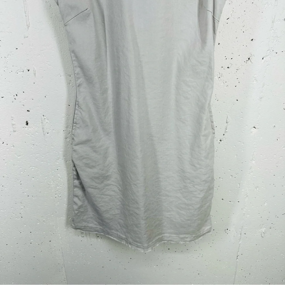 Level 99 Women's size Small Frost Gray Linen Blend Dress